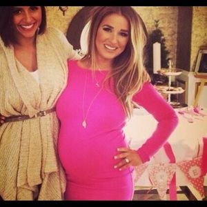 Kittenish NWT MEDIUM pink long sleeve body con